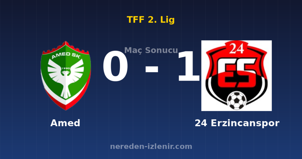 Amed 0-1 24 Erzincanspor