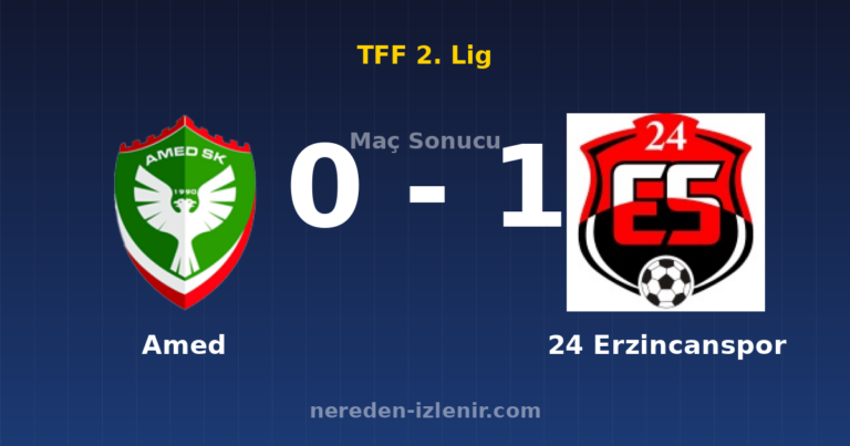 Amed 0-1 24 Erzincanspor