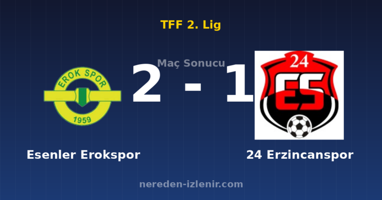 Esenler Erokspor 2-1 24 Erzincanspor