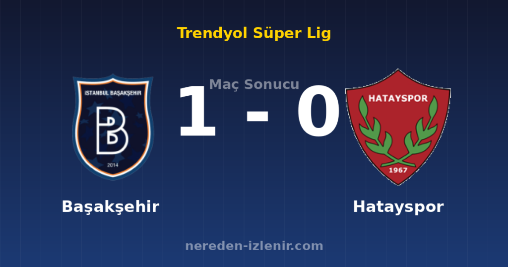 Başakşehir 1-0 Hatayspor