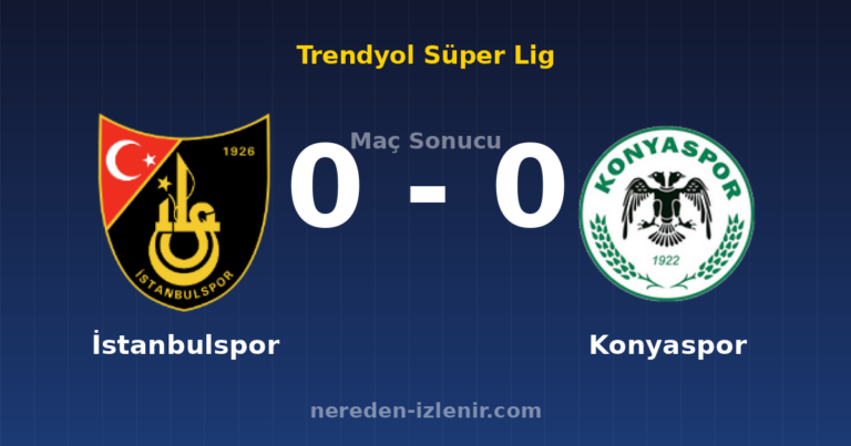 İstanbulspor 0-0 Konyaspor