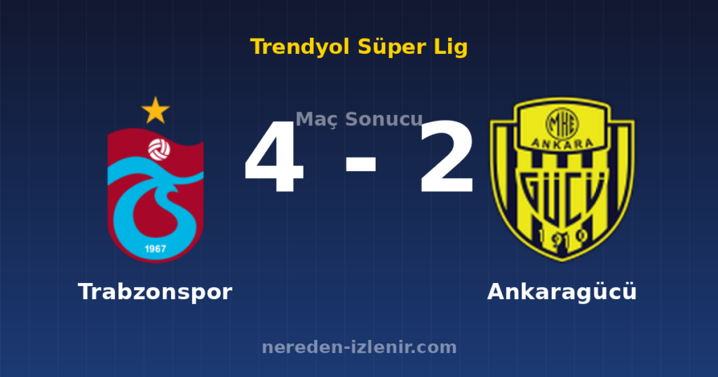 Trabzonspor 4-2 Ankaragücü