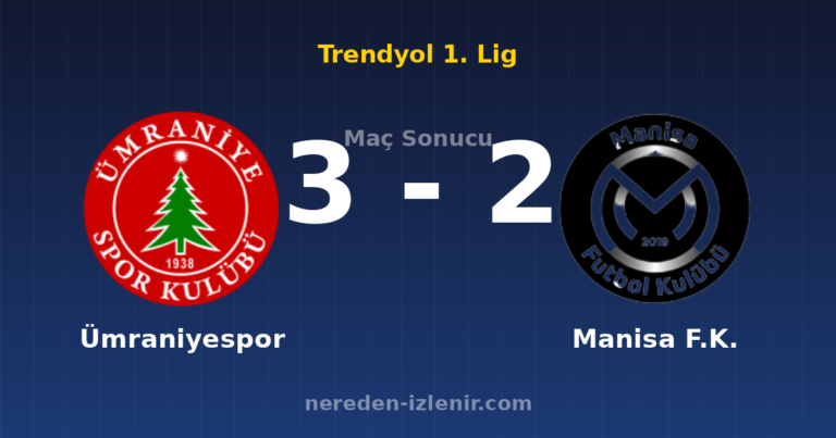 Ümraniyespor 3-2 Manisa F.K.