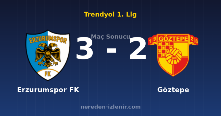 Erzurumspor FK 3-2 Göztepe