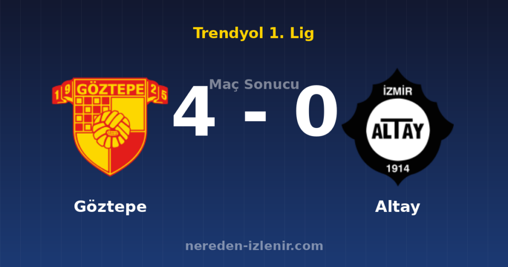 Göztepe 4-0 Altay