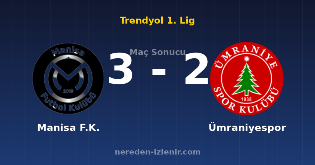 Manisa F.K. 3-2 Ümraniyespor