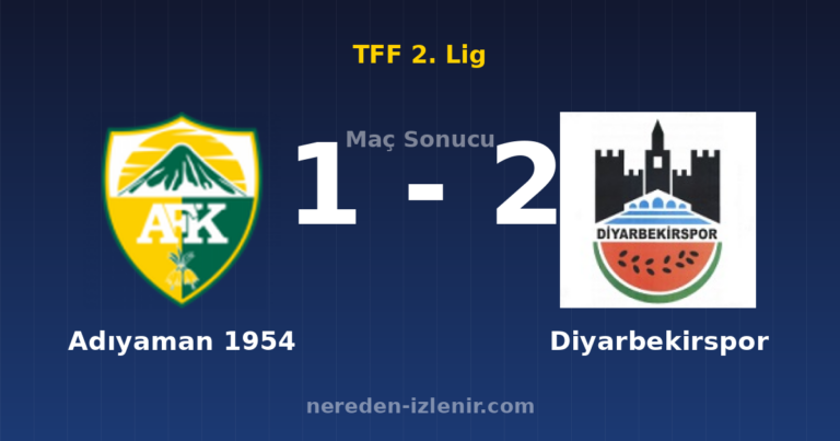 Adıyaman 1954 1-2 Diyarbekirspor