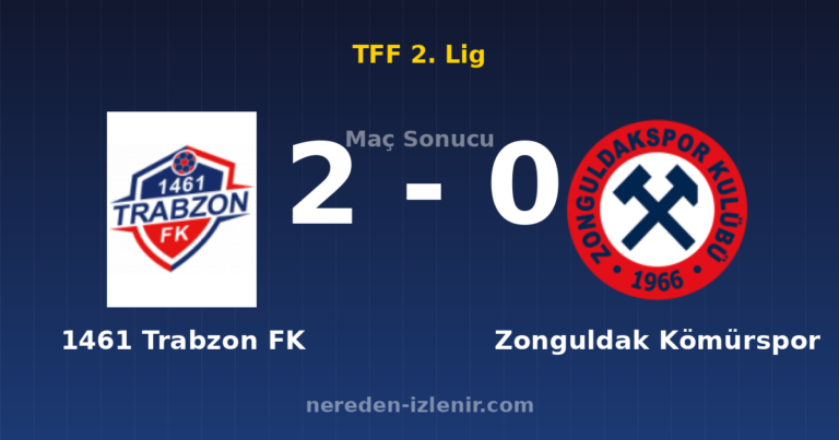 1461 Trabzon FK 2-0 Zonguldak Kömürspor