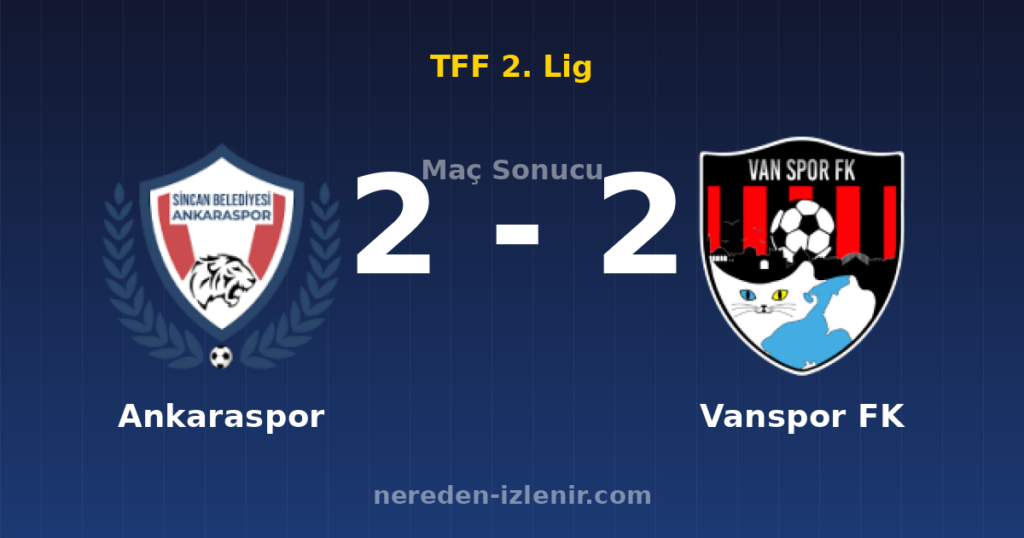Ankaraspor 2-2 Vanspor FK