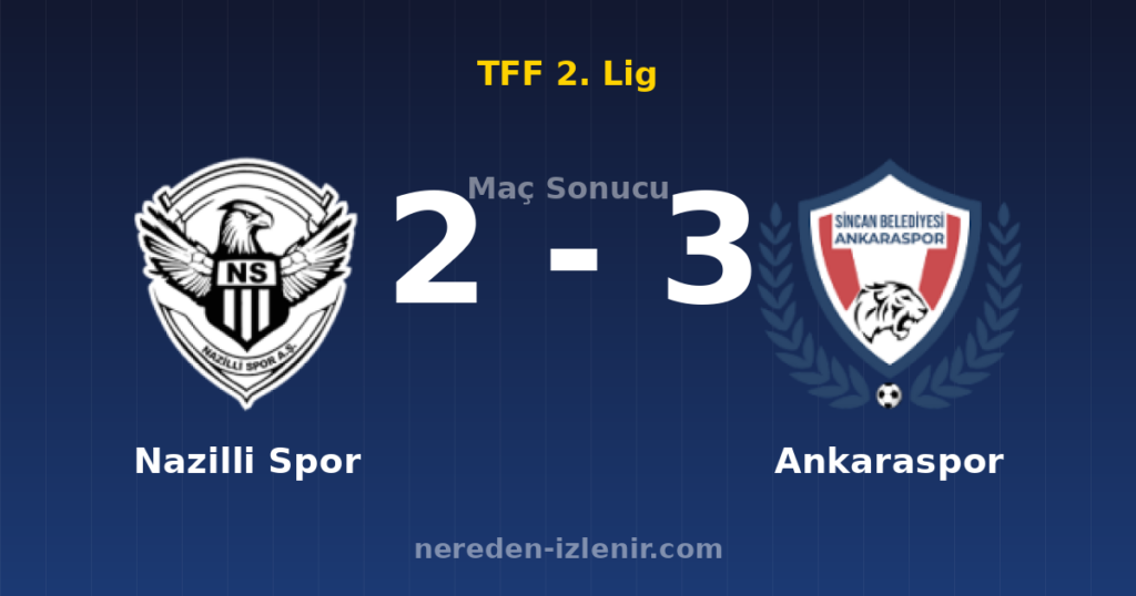 Nazilli Spor 2-3 Ankaraspor