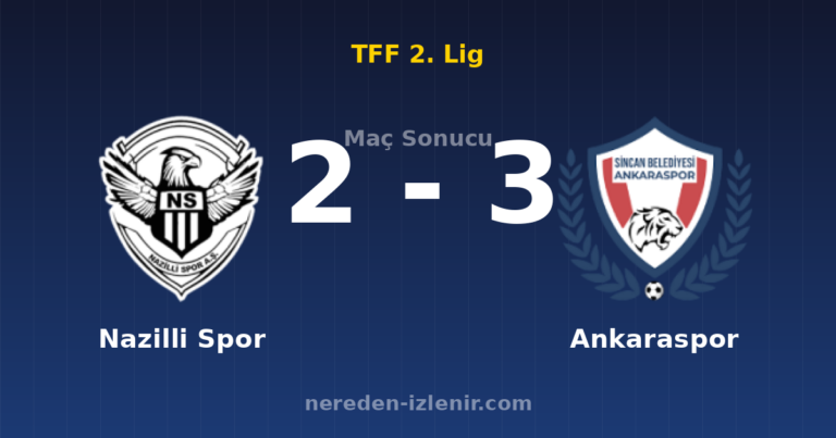 Nazilli Spor 2-3 Ankaraspor