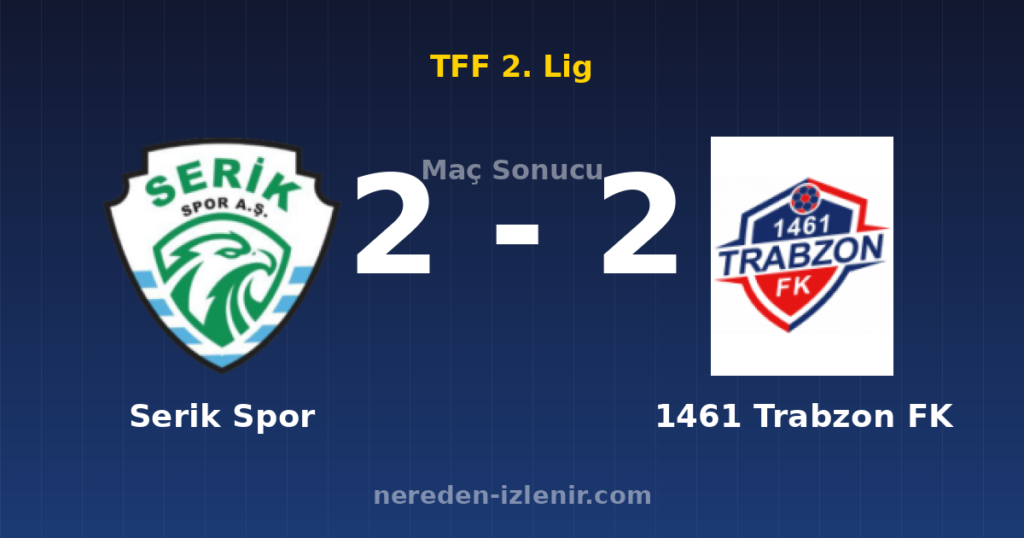 Serik Spor 2-2 1461 Trabzon FK