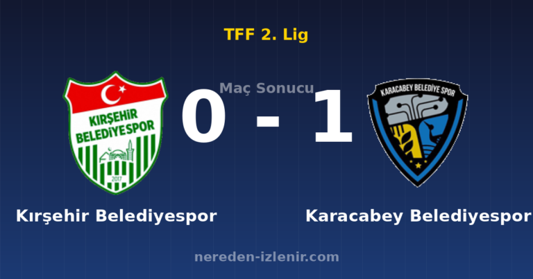Kırşehir Belediyespor 0-1 Karacabey Belediyespor