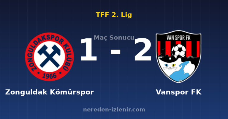 Zonguldak Kömürspor 1-2 Vanspor FK