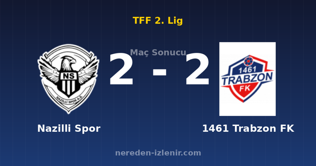 Nazilli Spor 2-2 1461 Trabzon FK