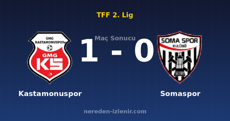 Kastamonuspor 1-0 Somaspor