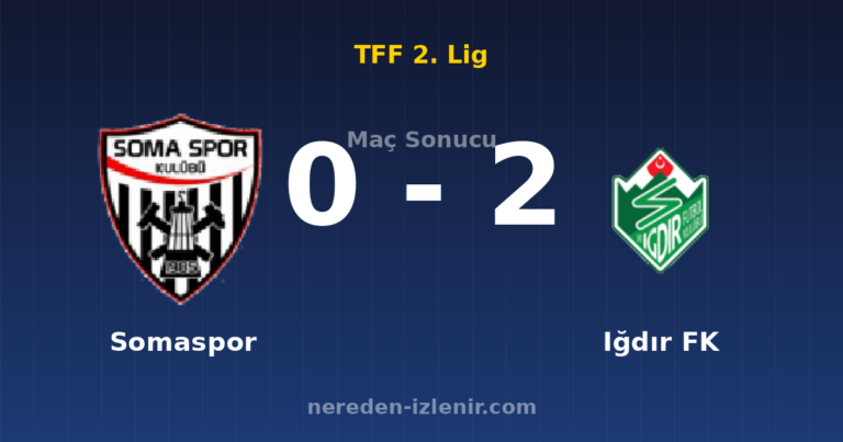 Somaspor 0-2 Iğdır FK