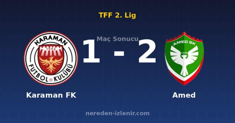 Karaman FK 1-2 Amed