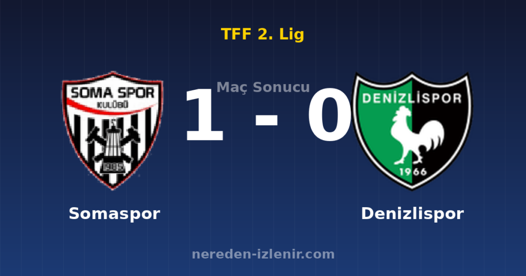 Somaspor 1-0 Denizlispor