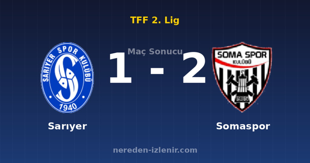 Sarıyer 1-2 Somaspor