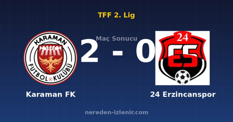 Karaman FK 2-0 24 Erzincanspor