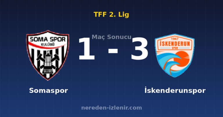 Somaspor 1-3 İskenderunspor