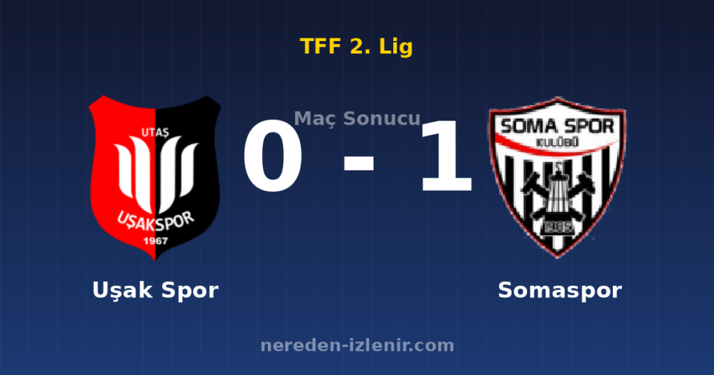Uşak Spor 0-1 Somaspor