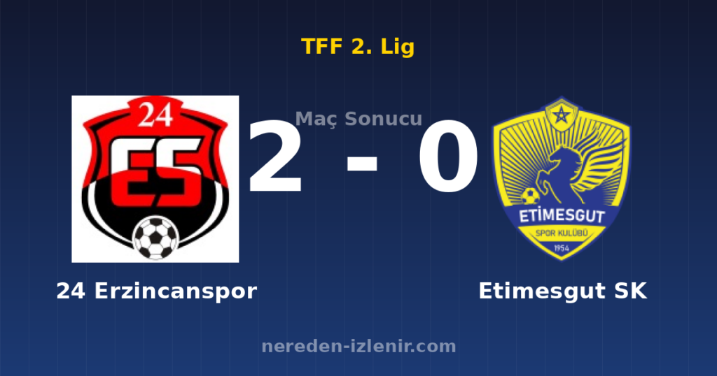 24 Erzincanspor 2-0 Etimesgut SK