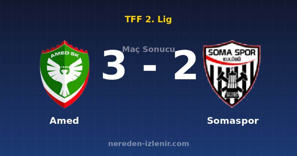 Amed 3-2 Somaspor