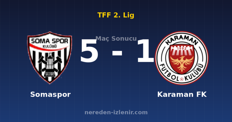 Somaspor 5-1 Karaman FK