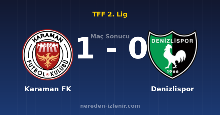 Karaman FK 1-0 Denizlispor