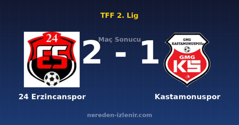 24 Erzincanspor 2-1 Kastamonuspor