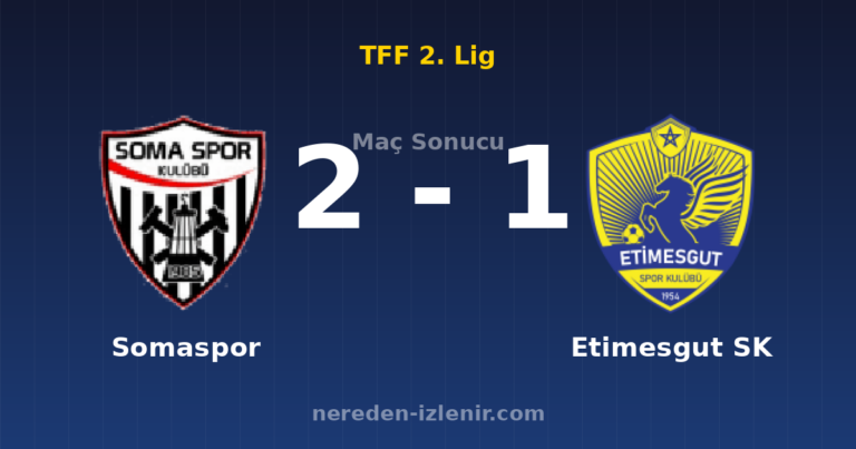 Somaspor 2-1 Etimesgut SK
