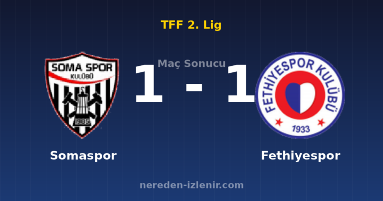 Somaspor 1-1 Fethiyespor
