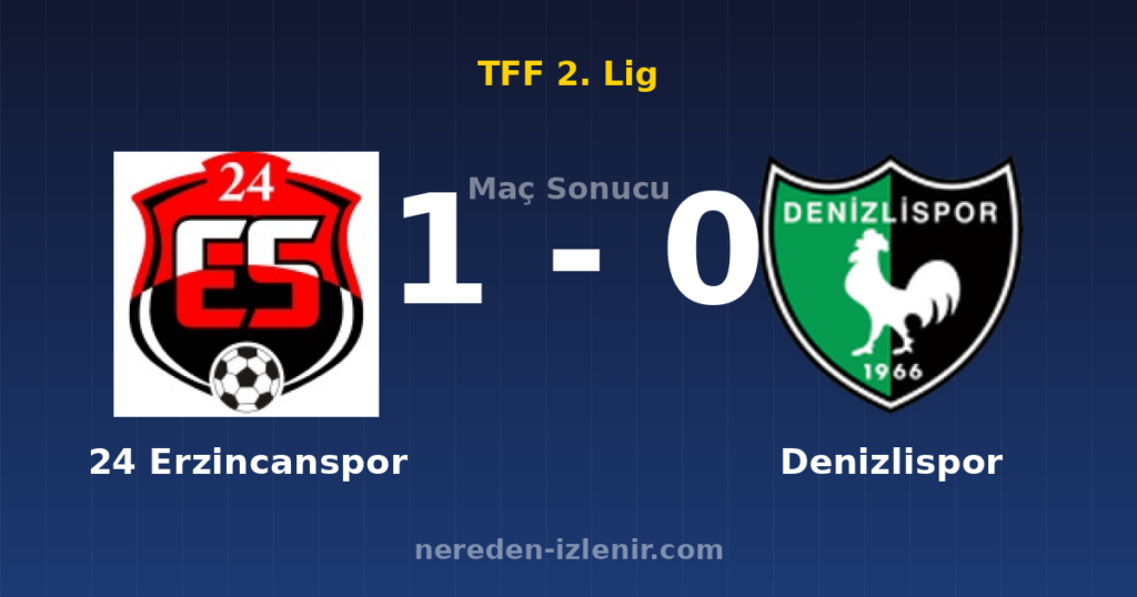 24 Erzincanspor 1-0 Denizlispor