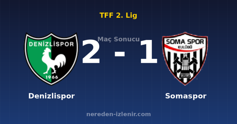 Denizlispor 2-1 Somaspor