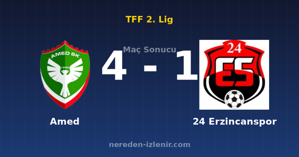Amed 4-1 24 Erzincanspor