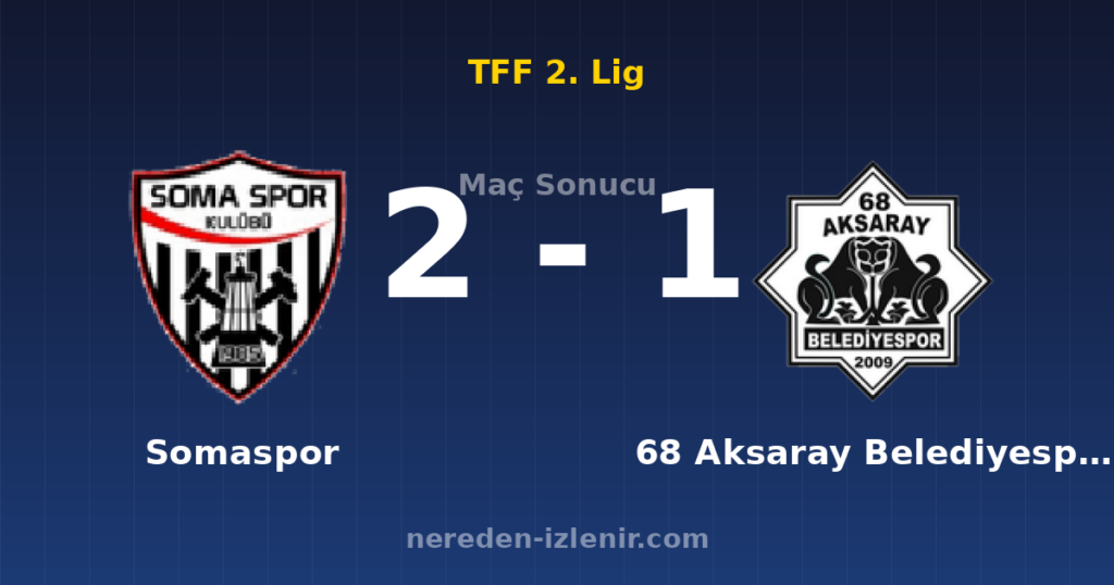 Somaspor 2-1 68 Aksaray Belediyespor