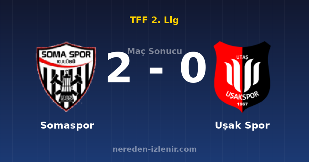 Somaspor 2-0 Uşak Spor
