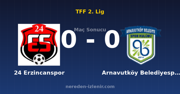 24 Erzincanspor 0-0 Arnavutköy Belediyespor
