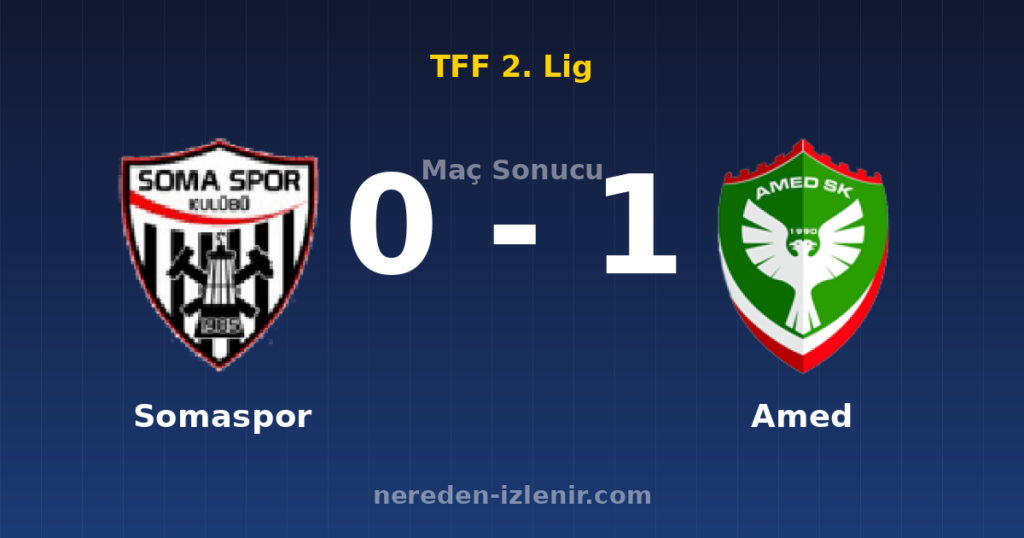 Somaspor 0-1 Amed
