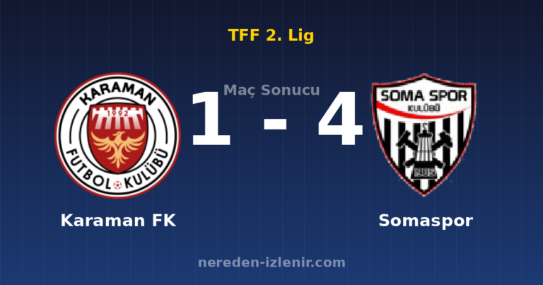 Karaman FK 1-4 Somaspor