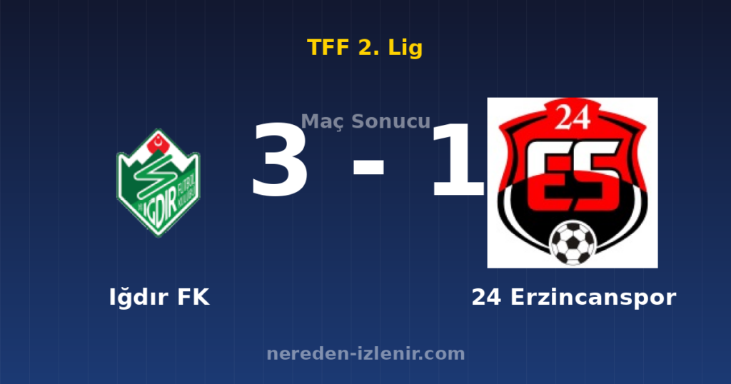 Iğdır FK 3-1 24 Erzincanspor
