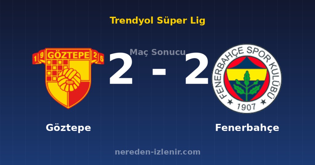 Göztepe 2-2 Fenerbahçe