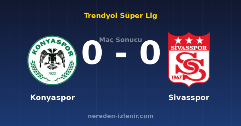 Konyaspor 0-0 Sivasspor