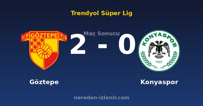 Göztepe 2-0 Konyaspor