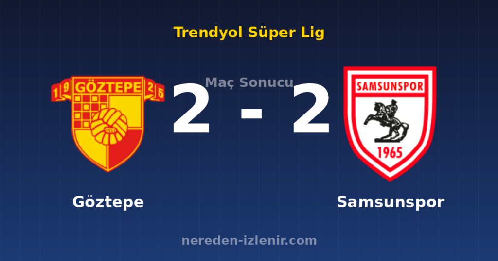 Göztepe 2-2 Samsunspor
