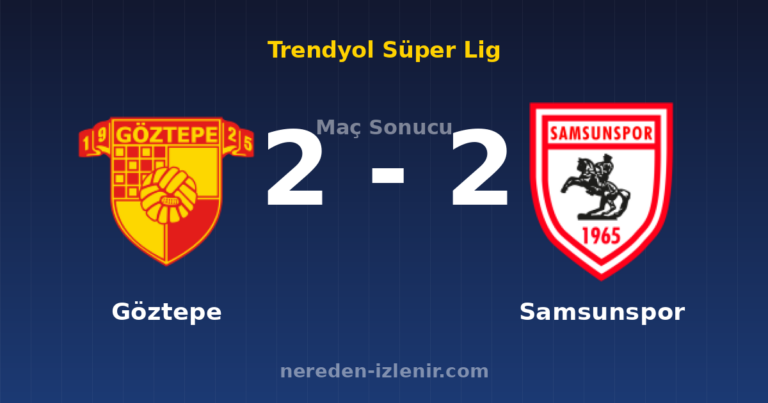 Göztepe 2-2 Samsunspor