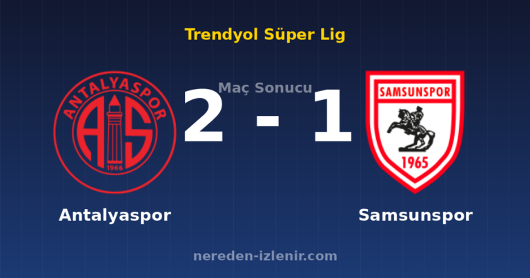 Antalyaspor 2-1 Samsunspor