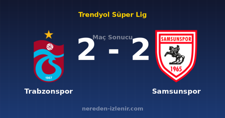 Trabzonspor 2-2 Samsunspor